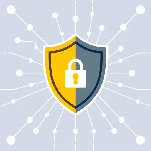 A stylized icon of a shield with interconnected digital nodes, representing robust data security and privacy protection.