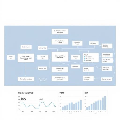 Diagram illustrating the flow of data collection from user interactions and website analytics